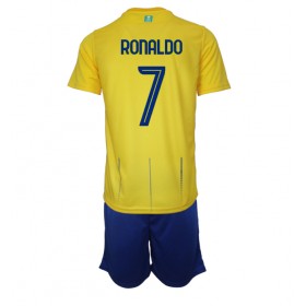Baby Fußballbekleidung Al-Nassr Cristiano Ronaldo #7 Heimtrikot 2023-24 Kurzarm (+ kurze hosen)